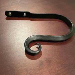 Pottery Barn black scroll curtain/drape hold backs